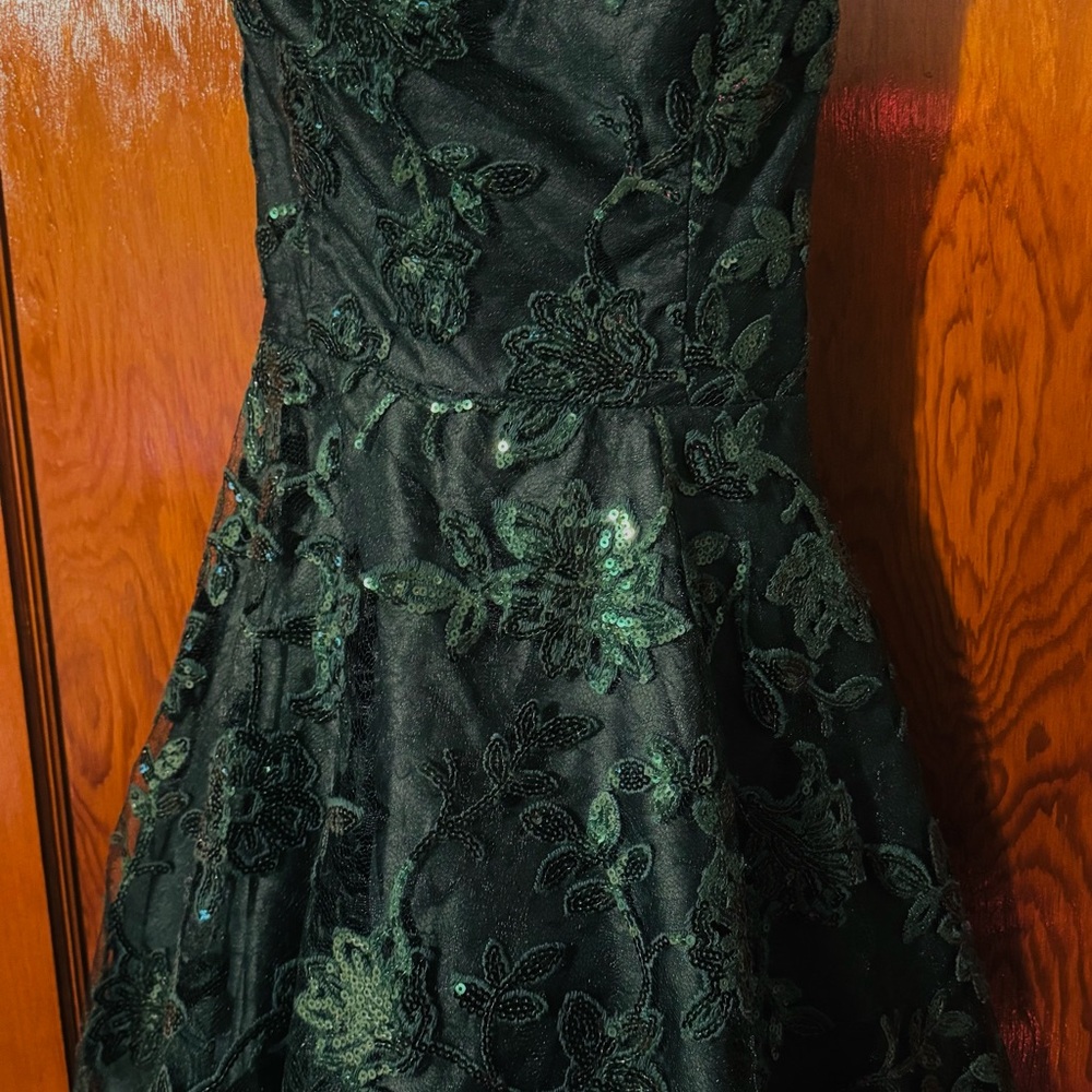 Windsor Hunter Green Sequin Dress